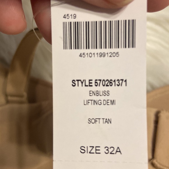 SOMA LIFTING DEMI BRA BRAND NEW SIZE 32A COLOR SOFT TAN - Picture 4 of 8
